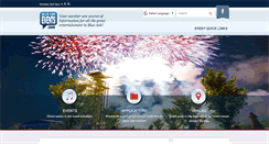 Desktop Screenshot of blueashevents.com